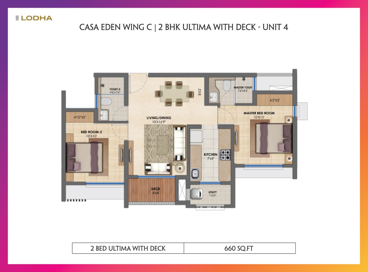 2 BHK Ultima With Deck