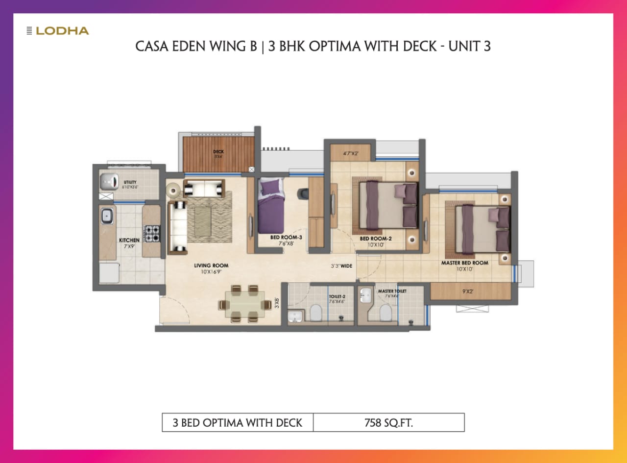 3 BHK Optima With Deck